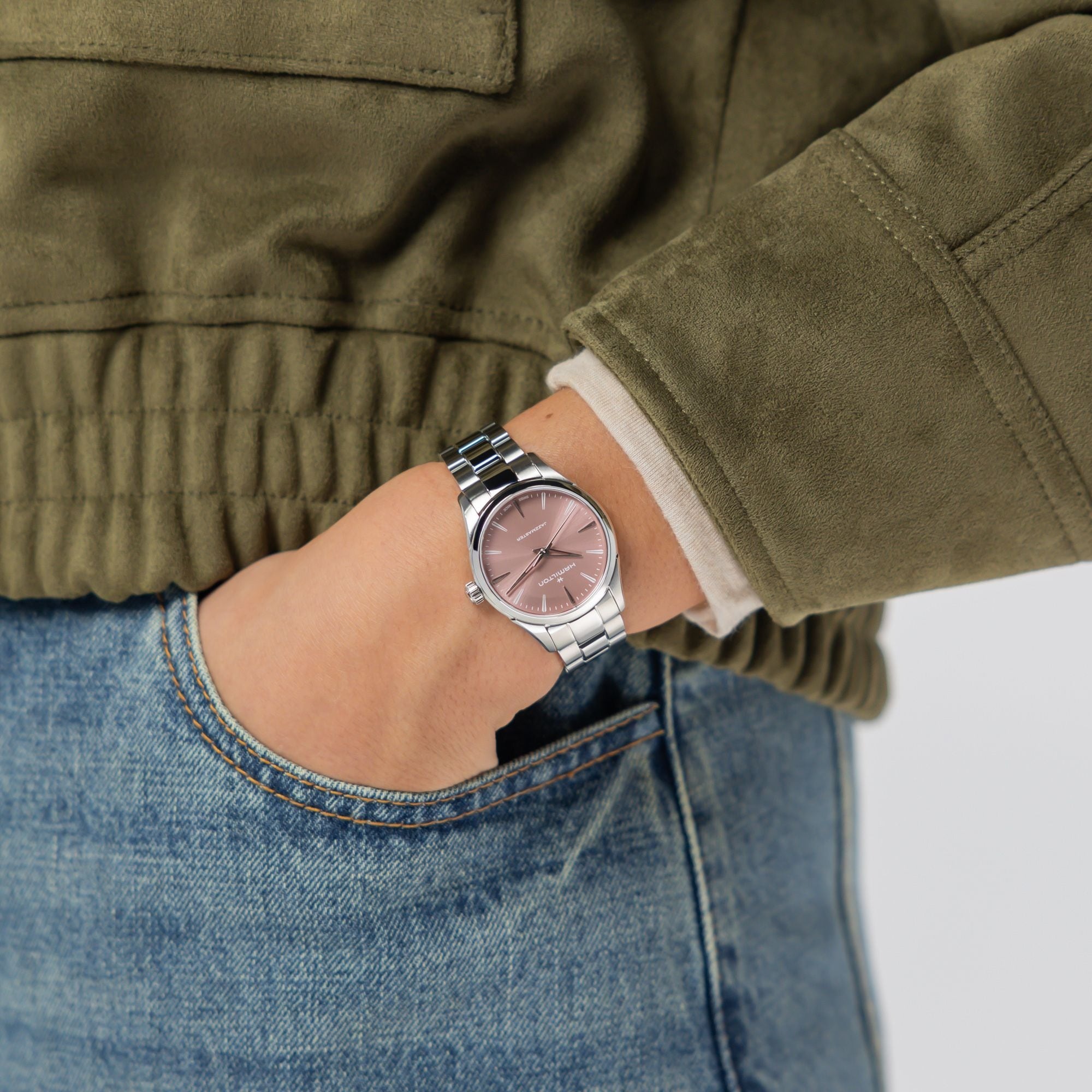 ハミルトン(HAMILTON) NEW ジャズマスター クォーツ 32mm ピンク